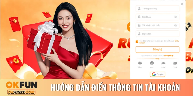 Hướng dẫn điền thông tin tài khoản game